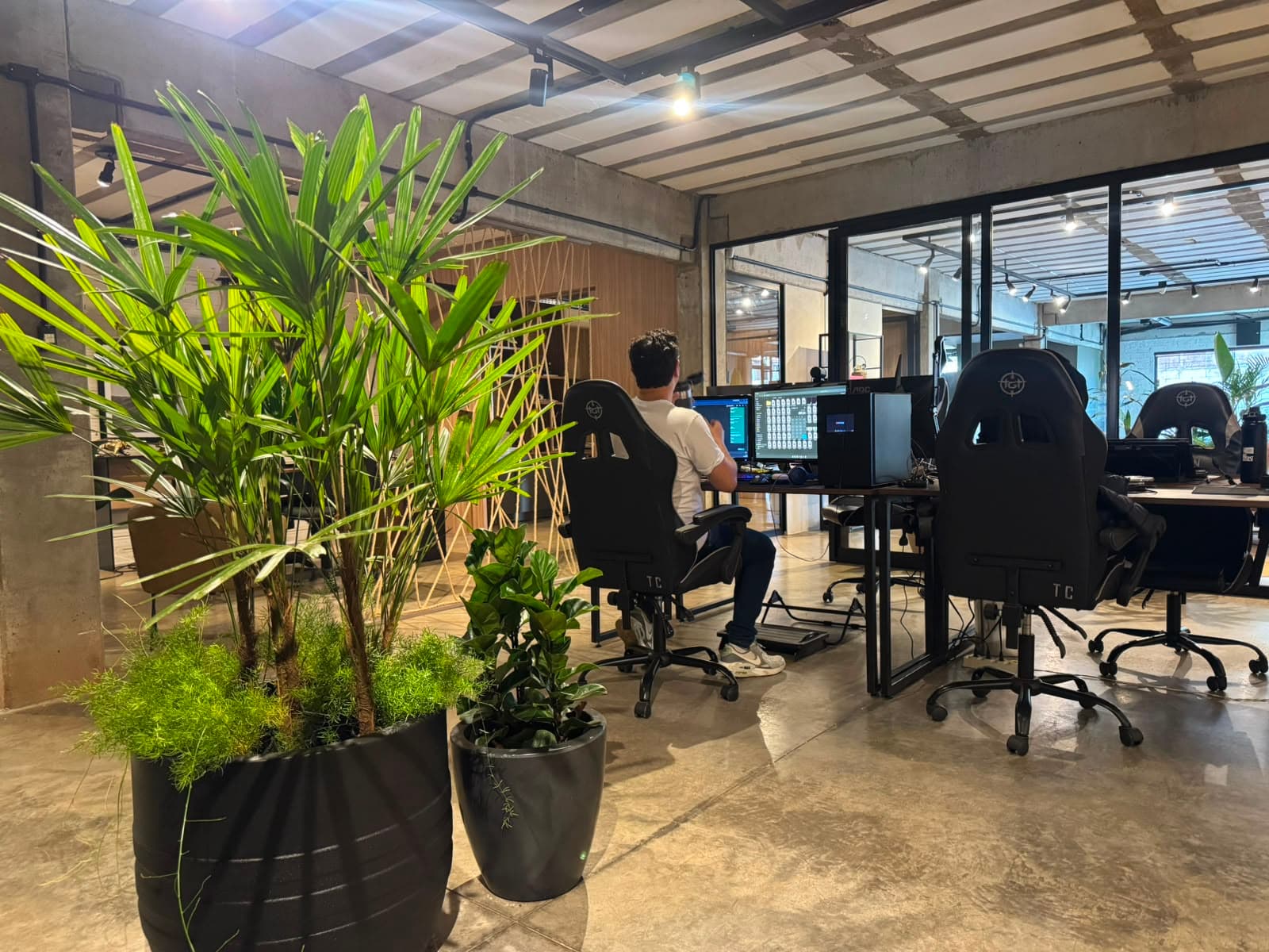 Área de trabalho da sede do No Front Scale